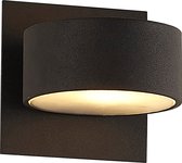 Wandlamp zwart cirkel 1XG9/2,5W LED