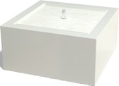 Aluminium watertafel 80 x 80 x 40 cm - Kleur: Zwart - Exclusief LED-verlichting