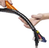 D-Line - Cable Zipper Cord 2.5M 25Mm Zwart - Zwart