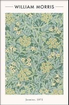 Walljar - William Morris - Jasmine II - Muurdecoratie - Canvas schilderij