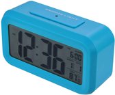 Alarmklok wekker - Ntech - digitale wekker - Alarmklok - Inclusief temperatuurmeter - Met snooze en verlichtingsfunctie - Blauw
