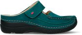 Wolky Comfortschoenen Roll Slipper petrol nubuck