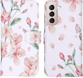 iMoshion Design Softcase Book Case Samsung Galaxy S21 hoesje - Blossom Watercolor