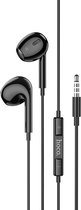 HOCO M1 MAX - Écouteurs intra- Ear - Écouteurs avec fil et microphone - Câble 120cm - Zwart