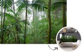 Tafelkleed - Tafellaken - 200x130 cm - Regenwoud - Tropisch - Jungle - Bomen - Planten - Binnen en Buiten