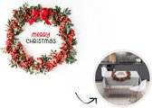 Kerst Tafelkleed - Kerstmis Decoratie - Tafellaken - Winter - Mistletoe - Kerstkrans - 220x150 cm - Kerstmis Versiering