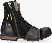 Yellow cab | Industrial 12-d black high lace up boot - black sole | Maat: 47