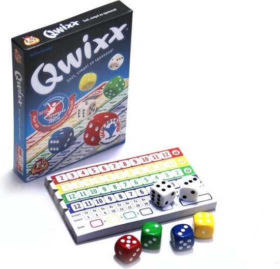 Thumbnail van een extra afbeelding van het spel Spellenbundel - 3 stuks - Dobbelspel - Qwixx & 2 extra scoreblocks & Qwixx Big Points