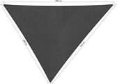Compleet pakket: Shadow Comfort driehoek 5x5,5x6m Carbon Black met RVS Bevestigingsset en Buitendoekreiniger