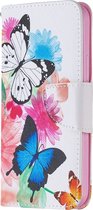 Apple iPhone 12 Hoesje - Mobigear - Design Serie - Kunstlederen Bookcase - Butterfly - Hoesje Geschikt Voor Apple iPhone 12