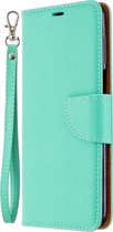 Xiaomi Redmi Note 9S Hoesje - Mobigear - Excellent Serie - Kunstlederen Bookcase - Turquoise - Hoesje Geschikt Voor Xiaomi Redmi Note 9S