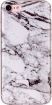 Apple iPhone 8 Hoesje - Mobigear - Marble Serie - TPU Backcover - Wit - Hoesje Geschikt Voor Apple iPhone 8