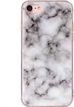 Apple iPhone 8 Hoesje - Mobigear - Marble Serie - TPU Backcover - Grijs - Hoesje Geschikt Voor Apple iPhone 8