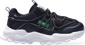 Benetton Flow Lage sneakers - Leren Sneaker - Meisjes - Blauw - Maat 28