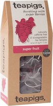 teapigs Super Fruit - 15 sachets de thé (6 boîtes / 90 sachets)