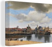 Johannes Vermeer gezicht op Delft