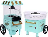 LUND Snoepmachineset met Suikerspinmachine 450W en Popcornmachine 1200W