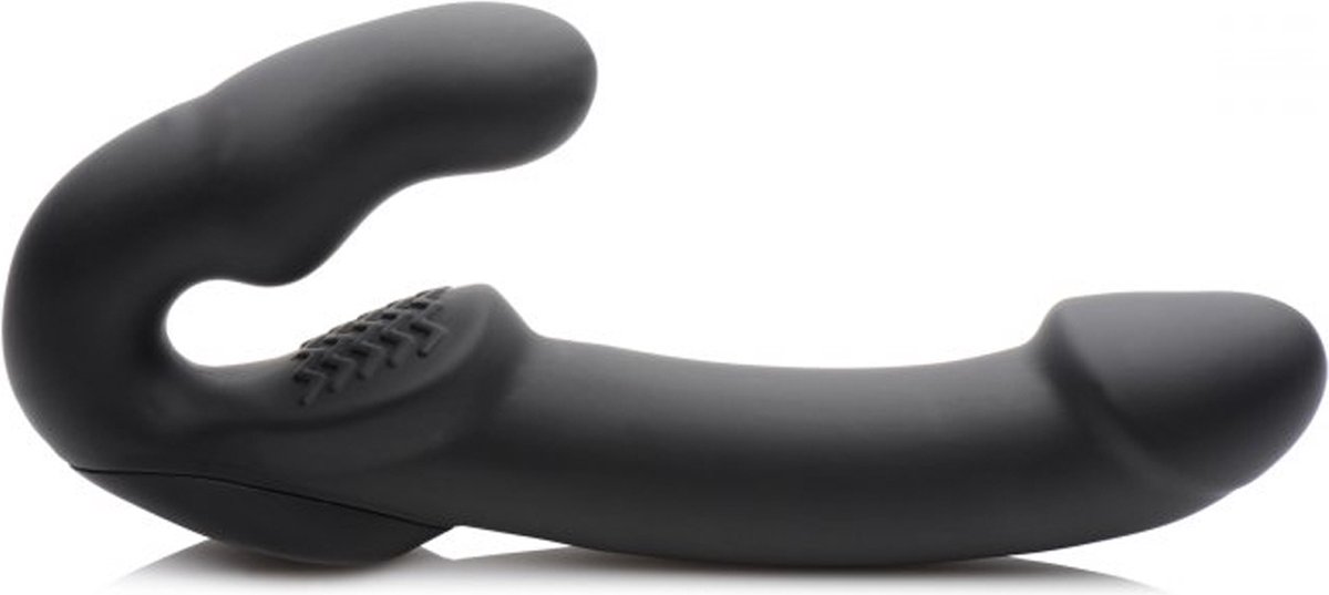 Goedkoopste Evoke Vibrerende Strapless Strap-On - Zwart