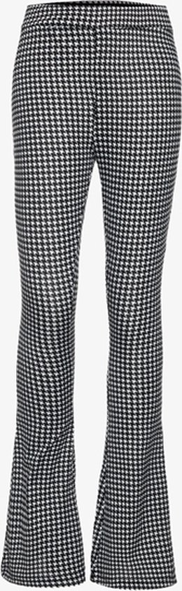 TwoDay meisjes flared broek pied de poule - Zwart - Maat 170/176 | bol.com