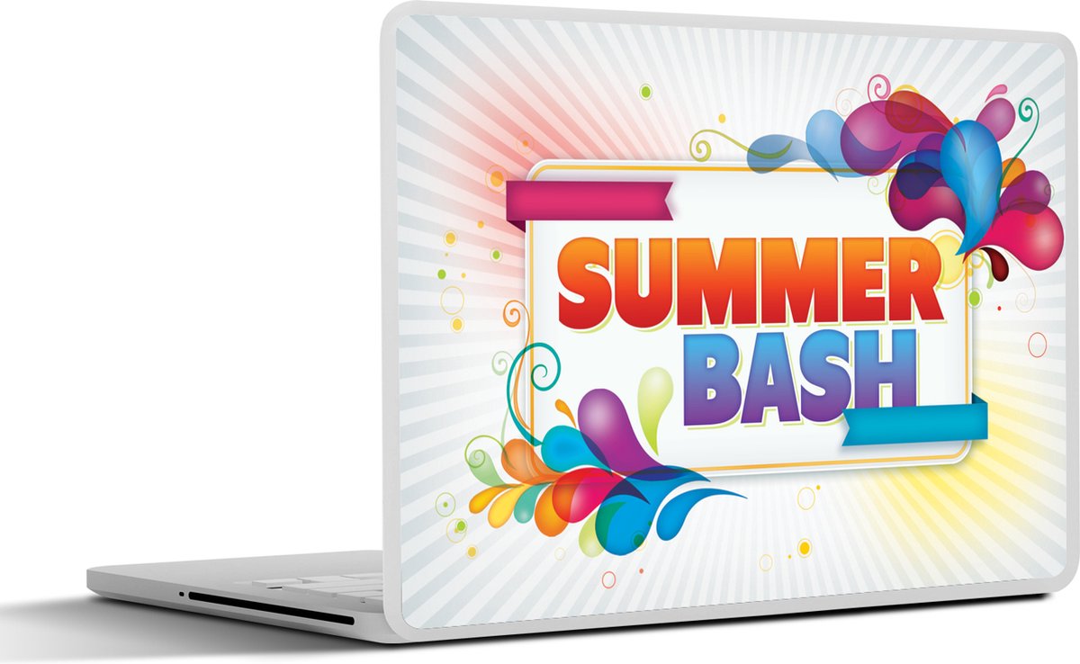 Afbeelding van product SleevesAndCases  Laptop sticker - 10.1 inch - Quotes - Summer bash - Flyer - Zomer