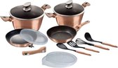 Berlinger Haus Pannenset Rose Gold Aluminium Roségoud 11-delig
