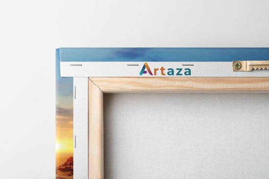Artaza - Peinture sur toile - Pyramides égyptiennes dans le désert - 60x30 - Photo sur toile - Impression sur toile