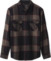 Brixton Bowery Tall Flannel Overhemd - Heather Grey/charcoal