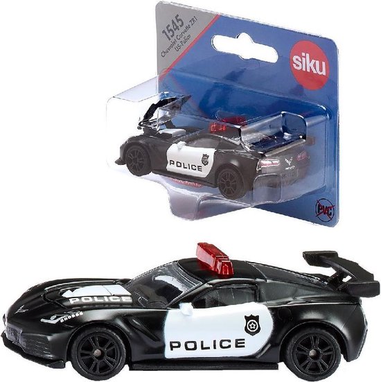 Siku 1545 Chevrolet Corvette ZR1 Police - SIKU