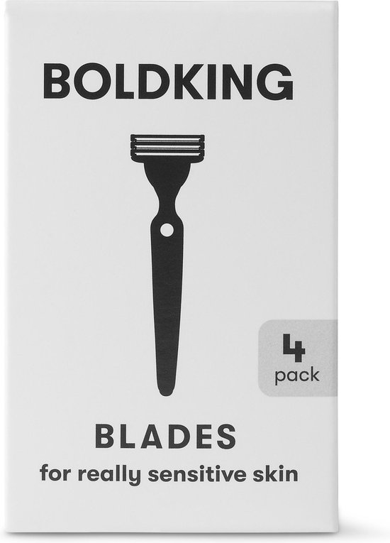 Boldking The Refill Blades 4x - scheermesjes voor zeer gevoelige huid