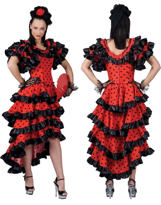Costume espagnol et mexicain | Agitant des Jupes Flamenco | Femme | Taille  40-42 |... | bol.com
