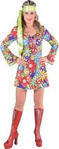 Hippie Kostuum | Hippie Peace Smiley | Vrouw | XL | Carnaval kostuum | Verkleedkleding