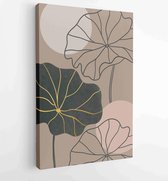 Canvas schilderij - Luxury golden wallpaper design for wall framed prints, canvas prints, poster, home decor, cover, wallpaper. 3 -    – 1877835787 - 115*75 Vertical