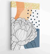 Canvas schilderij - Hand painted illustrations wall arts vector. Surface pattern design. 4 -    – 1843126804 - 50*40 Vertical