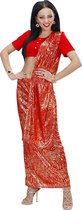 Rood Bollywood kostuum voor vrouwen - Volwassenen kostuums