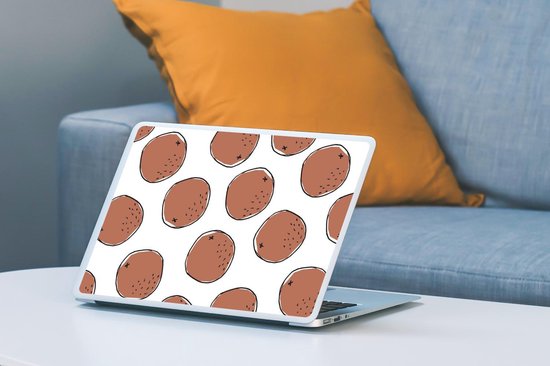 Laptop sticker - 10.1 inch - Kokosnoten - Zomer - Patroon - 25x18cm - Laptopstickers - Laptop skin - Cover