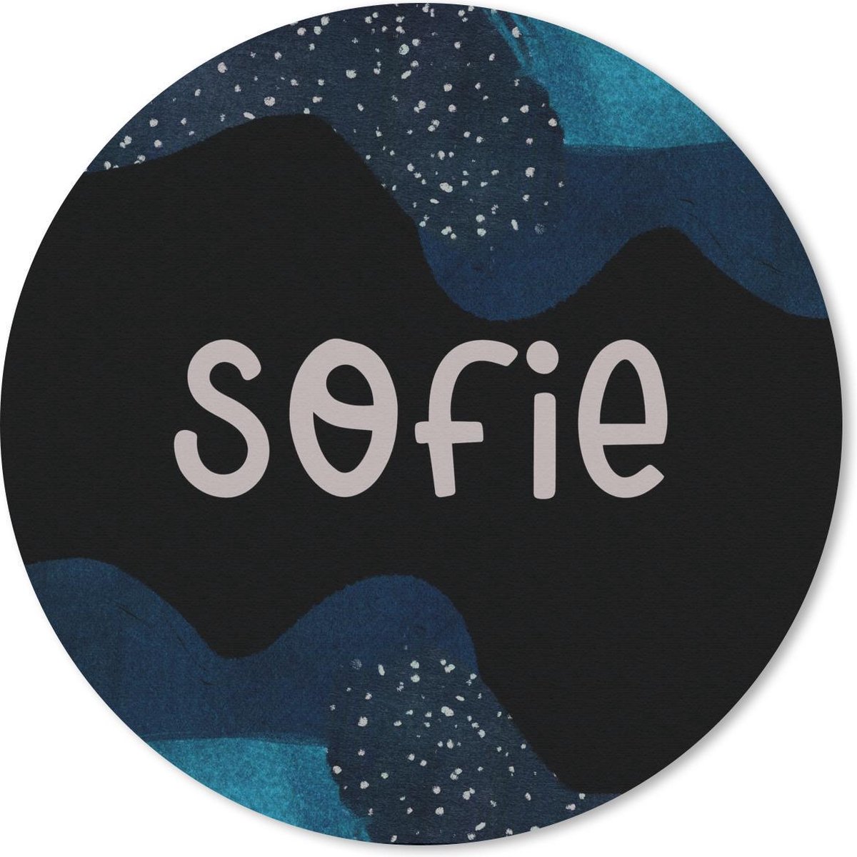 Muismat rond 30x30 cm - Mousepad Sofie - Pastel - Meisje - Ronde muismatten