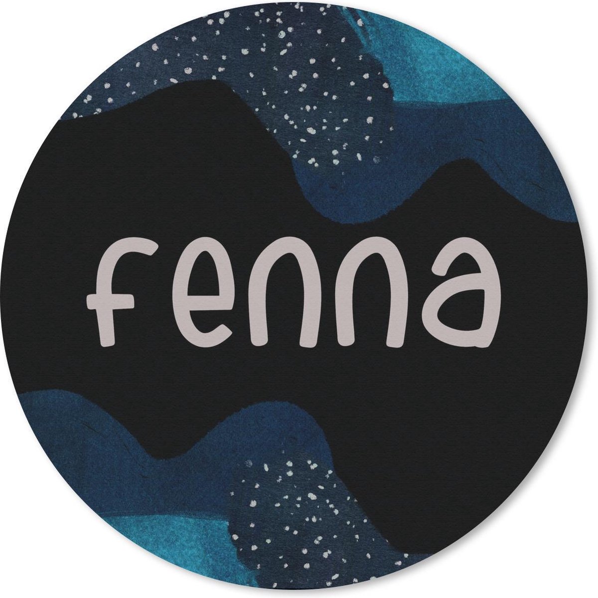 Muismat rond 30x30 cm - Mousepad Fenna - Pastel - Meisje - Ronde muismatten