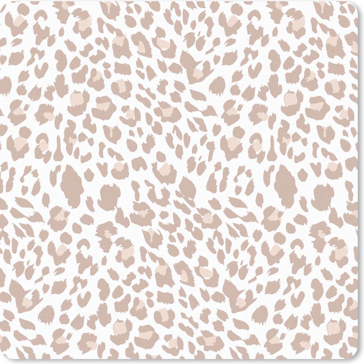 Muismat 20x20 cm - Mousepad Dierenprint - Panter - Pastel - Muismatten