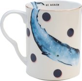 Mug en porcelaine Yvonne Ellen avec baleine 'Hello Again'
