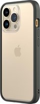 Rhinoshield Hoesje geschikt voor Apple iPhone 13 Pro Telefoonhoesje Hardcase | Rhinoshield MOD NX Backcover Shockproof | Schokbestendig iPhone 13 Pro Telefoonhoesje | Anti Shock Proof - Graphite | Transparant, grijs