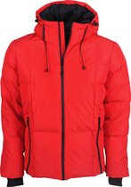 Superdry - Heren Winterjas - Hooded Evolution Puffer Jacket - Rood