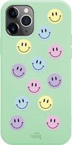 iPhone 11 Pro Max Case - Smiley Colors Green - iPhone Plain Case