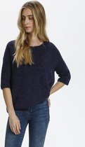 SOAKED IN LUXURY SLTuesday Jumper - Navy Blue