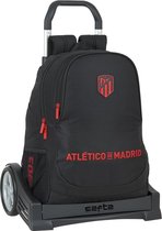 Schoolrugzak met Wielen Atlético Madrid Zwart
