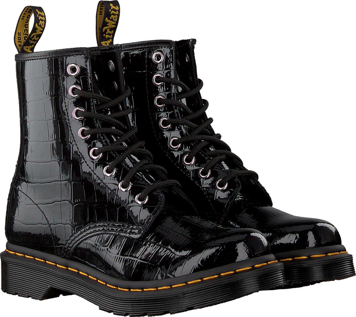 Dr. Martens 1460 Patent Lamper veterboots zwart - Maat 36 | bol.com