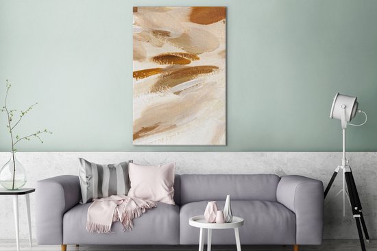 Peinture - Peinture - Beige - 90x140 cm - Décoration murale