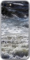 Geschikt voor iPhone 8 hoesje - Noordzee - Water - Golven - Siliconen Telefoonhoesje