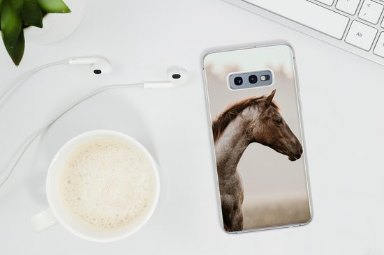 Coque Samsung Galaxy S10e - Cheval - Brume - Nature - Siliconen