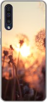 Geschikt voor Samsung Galaxy A30s hoesje - Paardenbloem - Zonsondergang - Lente - Siliconen Telefoonhoesje