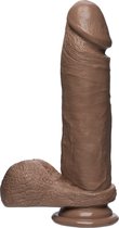 The D - Perfect D - 8 Inch With Balls Firmskyn - Caramel - Realistic Dildos